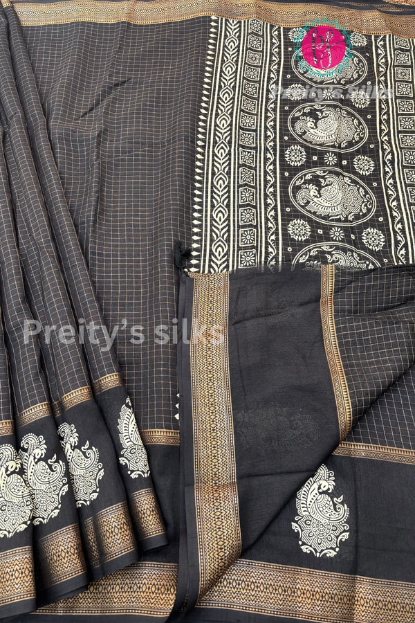 Semi Dola Silk Saree-PF68914