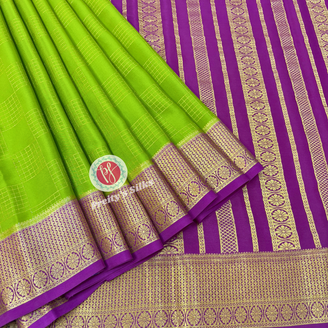 Pure Mysore Crepe Silk Saree ✨