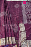 Semi Wrinkle Crepe Silk Saree-PF82020