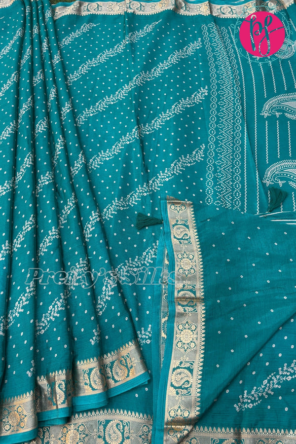 (Pre-Booking) Semi Wrinkle Crepe Silk Saree-PF67809
