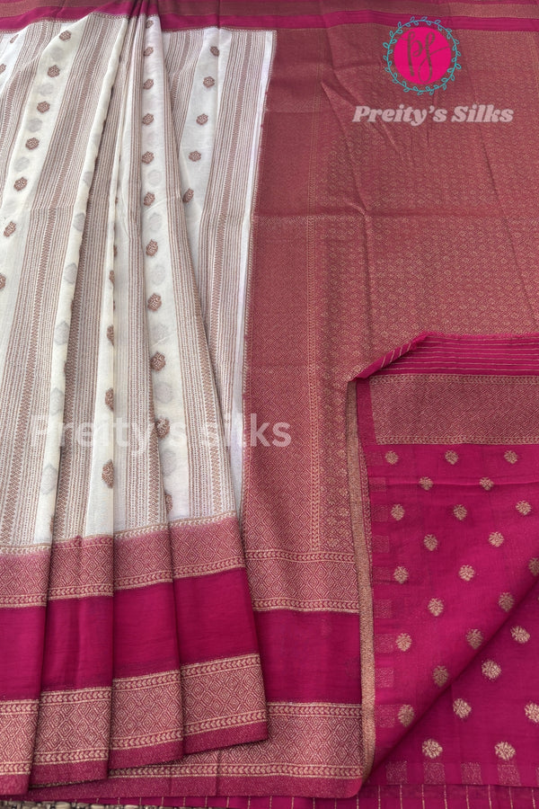 Semi Banarasi Georgette Silk Saree-PF72192