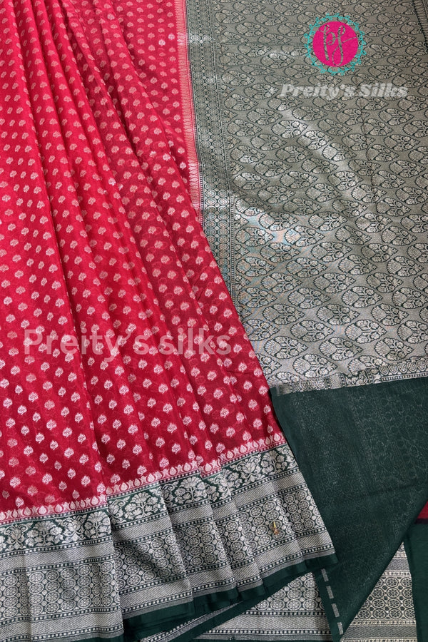 SEMI TUSSAR GEORGETTE SILK SAREE- PF37670. (PLEASE NOTE EACH DESIGNS ARE DIFFERENT CAREFULLY CHECK BEFORE ORDERING)