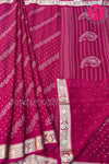 (Pre-Booking) Semi Wrinkle Crepe Silk Saree-PF67809