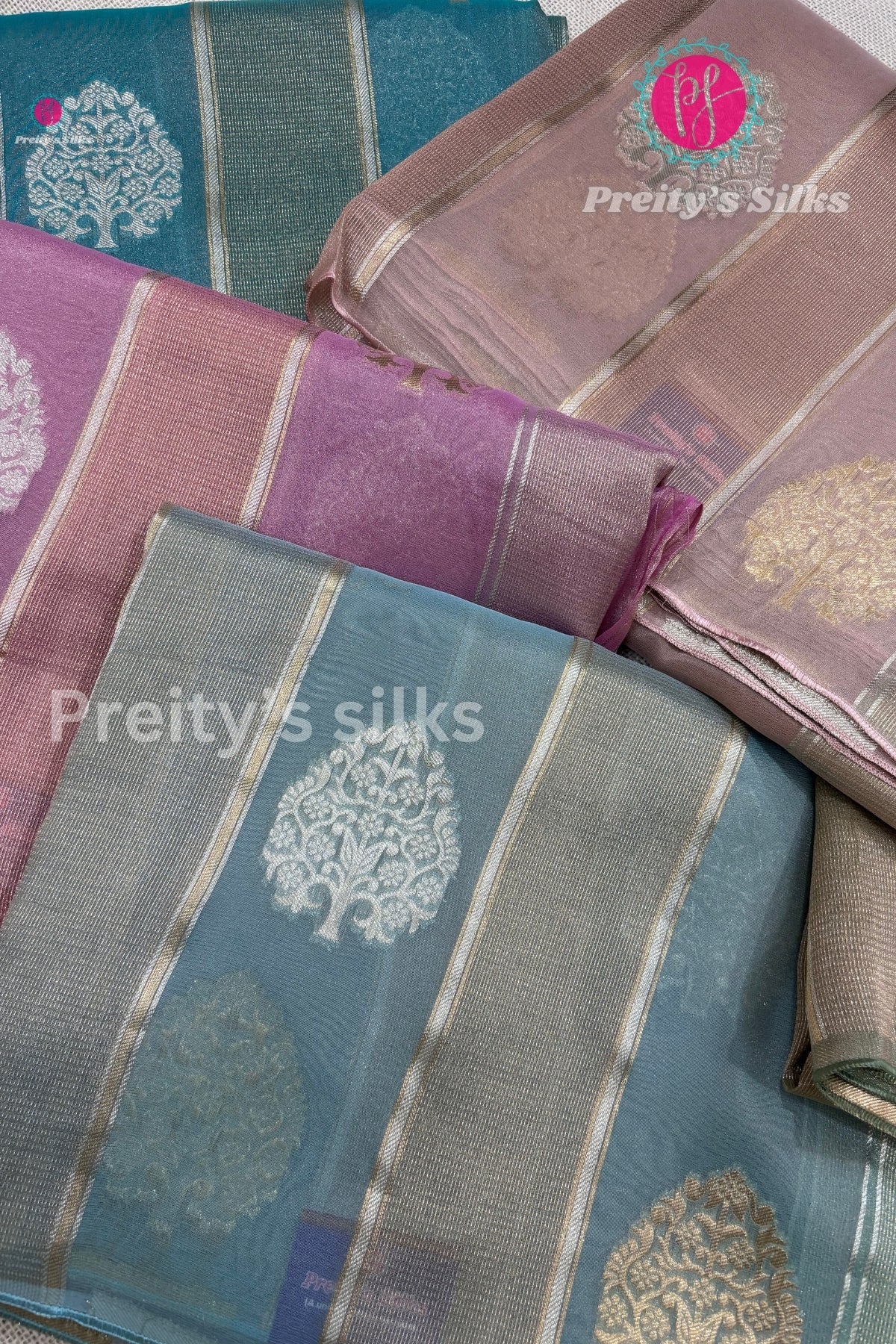 Tissue Organza Silk Saree