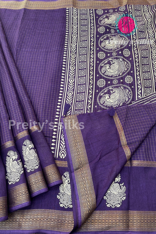 Semi Dola Silk Saree-PF68914