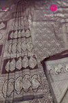 Semi Mysore Crepe Silk Saree- Brocade Design