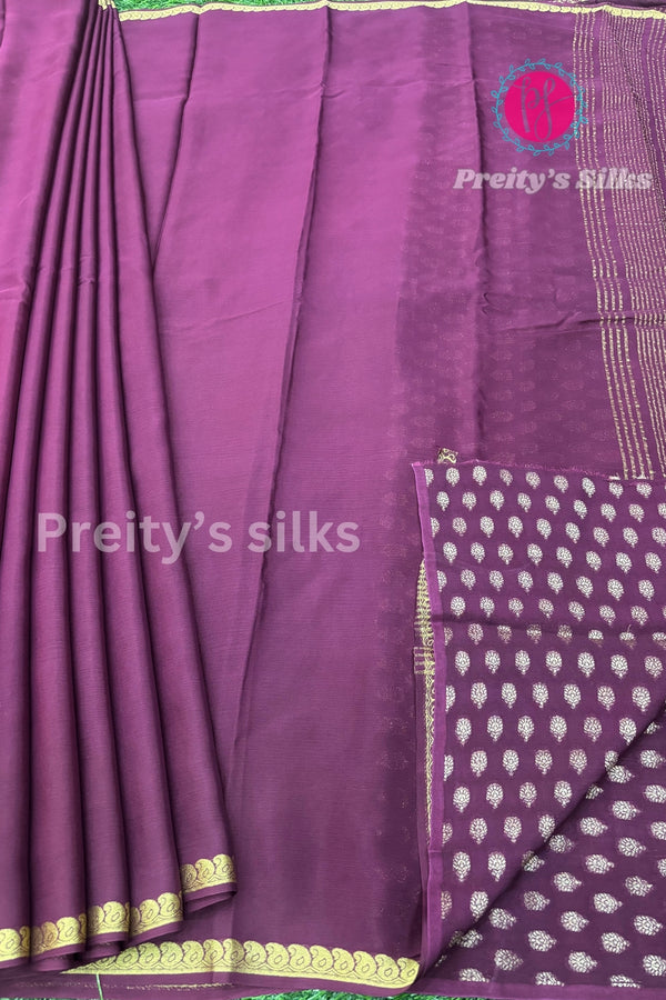 Semi Crepe Silks Saree