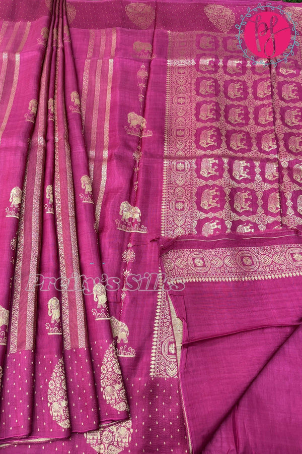 Munga Crepe Silk Saree - PF68313