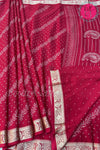(Pre-Booking) Semi Wrinkle Crepe Silk Saree-PF67809