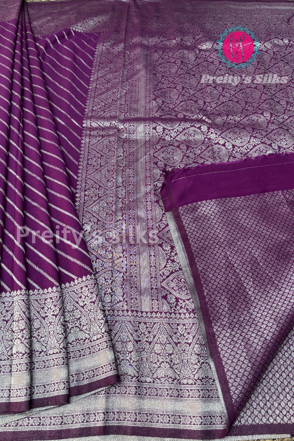 Semi Banarasi Crepe Silk Saree-PF79718