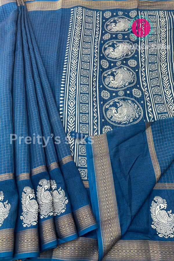 Semi Dola Silk Saree-PF68914