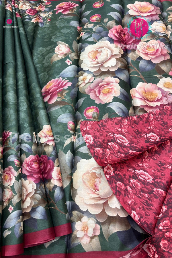 Pure Tussar Silk Saree