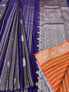 Semi Tissue Crepe Silk Saree with Gandaberunda Butta