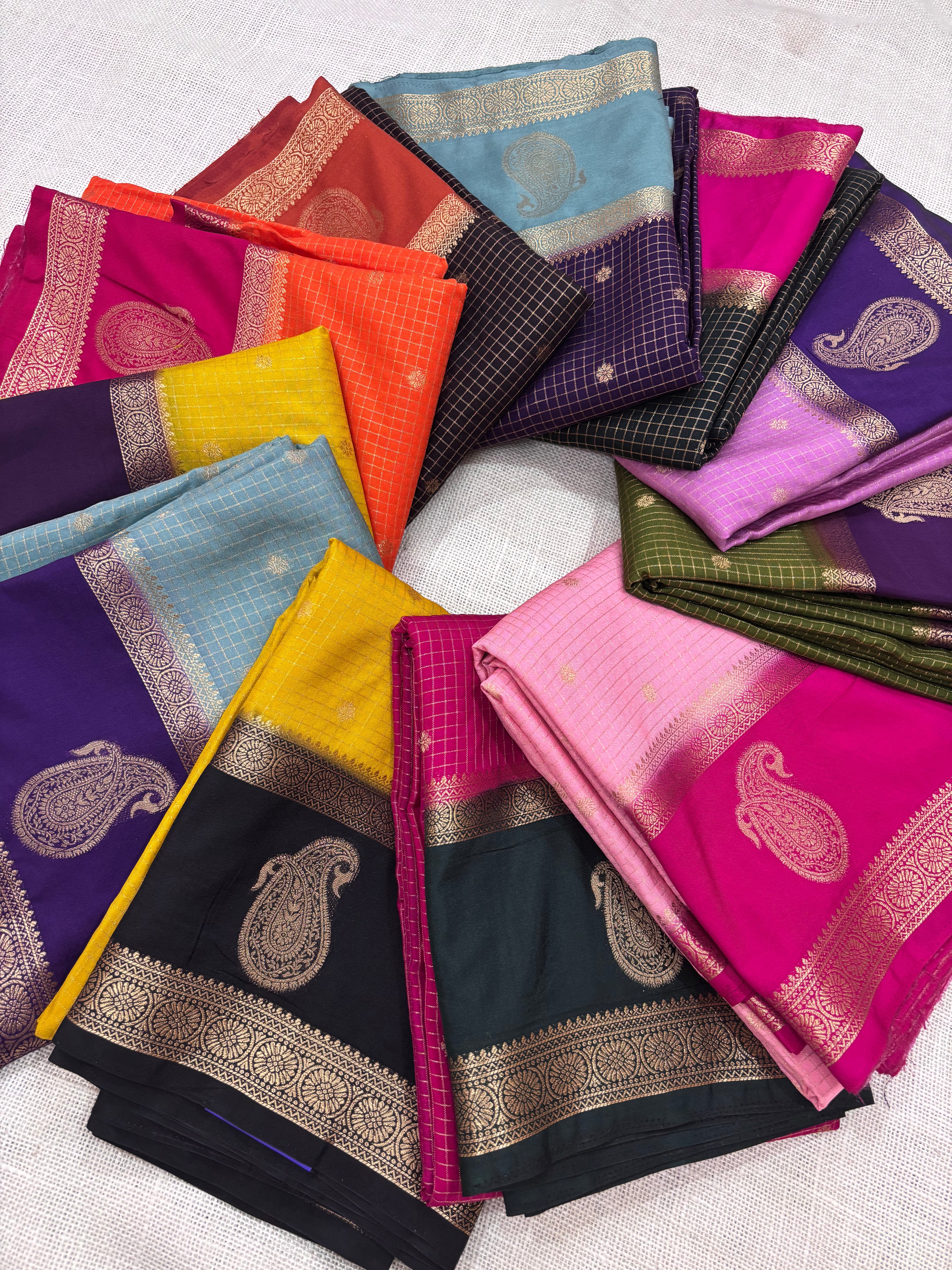 Semi Mysore Crepe Silk Saree