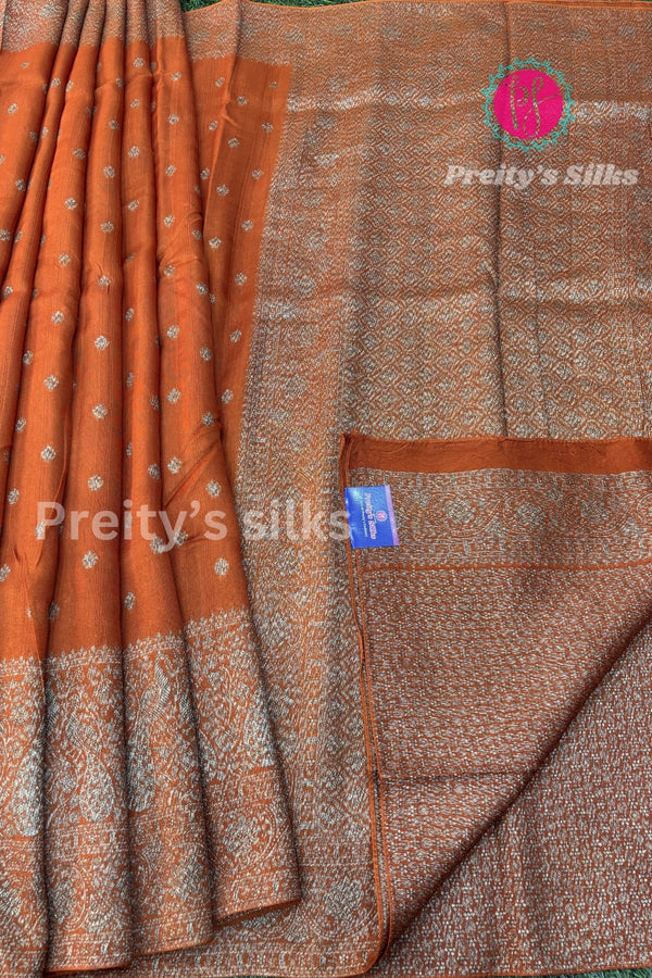 Tussar Dupion With Antique Zari Saree