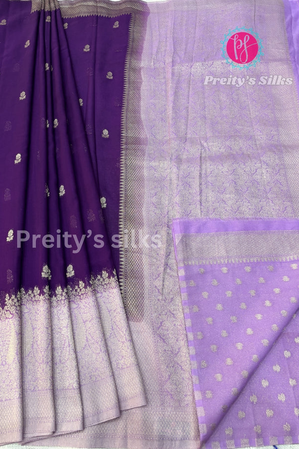 Semi Chiffon Georgette Silk Saree-PA00661