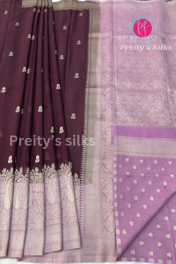 Semi Chiffon Georgette Silk Saree-PA00661