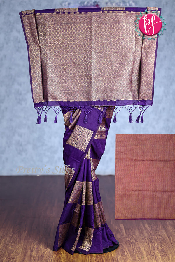 Semi Tussar Silk Saree- PA00972