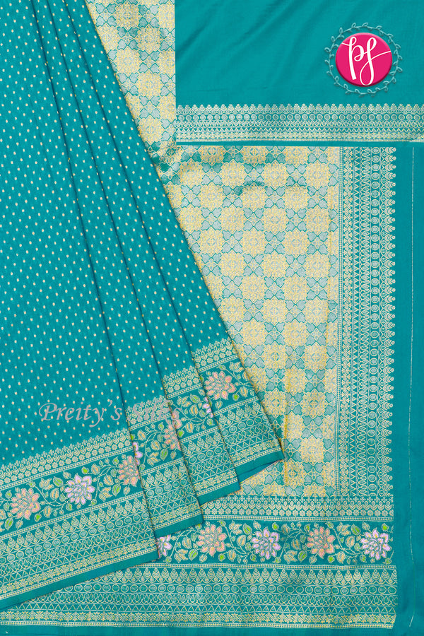 Semi Banarasi Crepe Silk Saree-PA00856