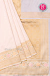 Semi Banarasi Crepe Silk Saree-PA00856