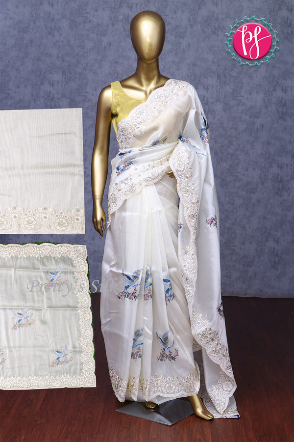 Tissue Organza Saree-PA05373