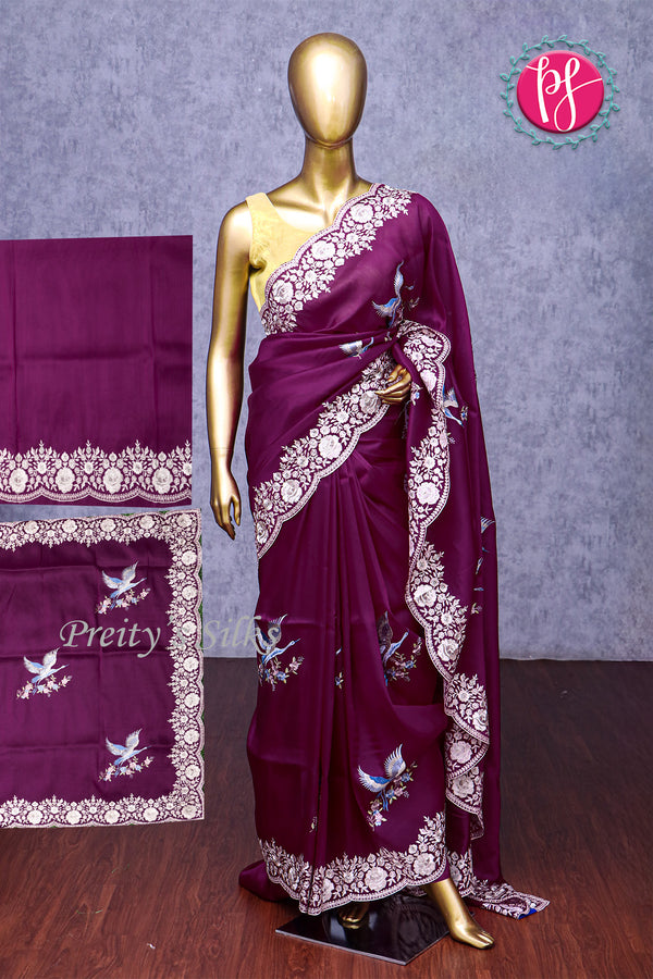Tissue Organza Saree-PA05373