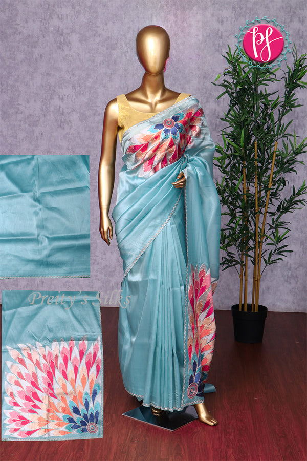 Tissue Organza Saree-PA05437