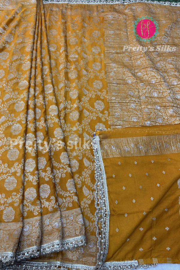 Semi Georgette Silk Saree-PA05573