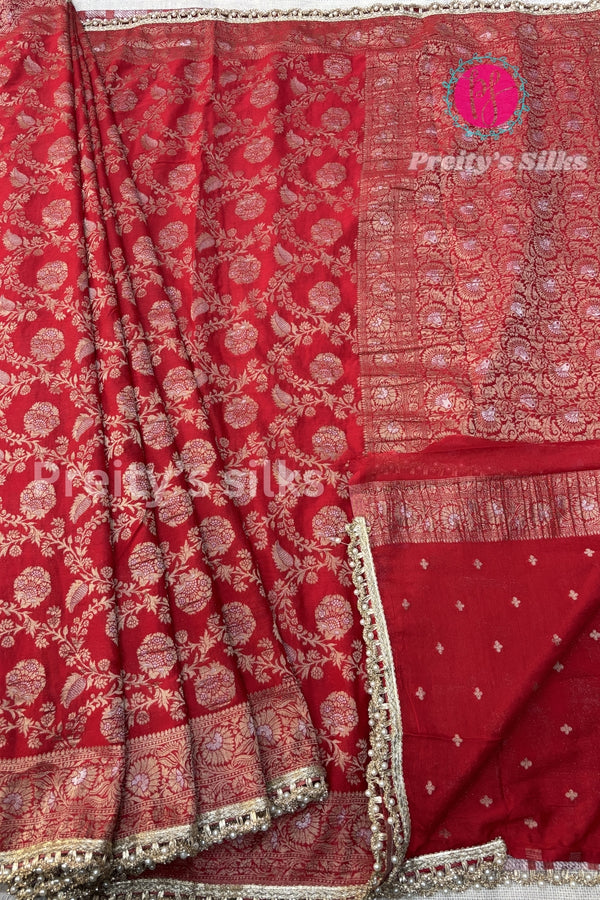 Semi Georgette Silk Saree-PA05573