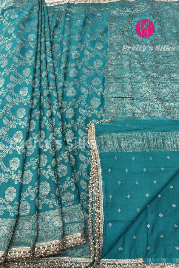 Semi Georgette Silk Saree-PA05573