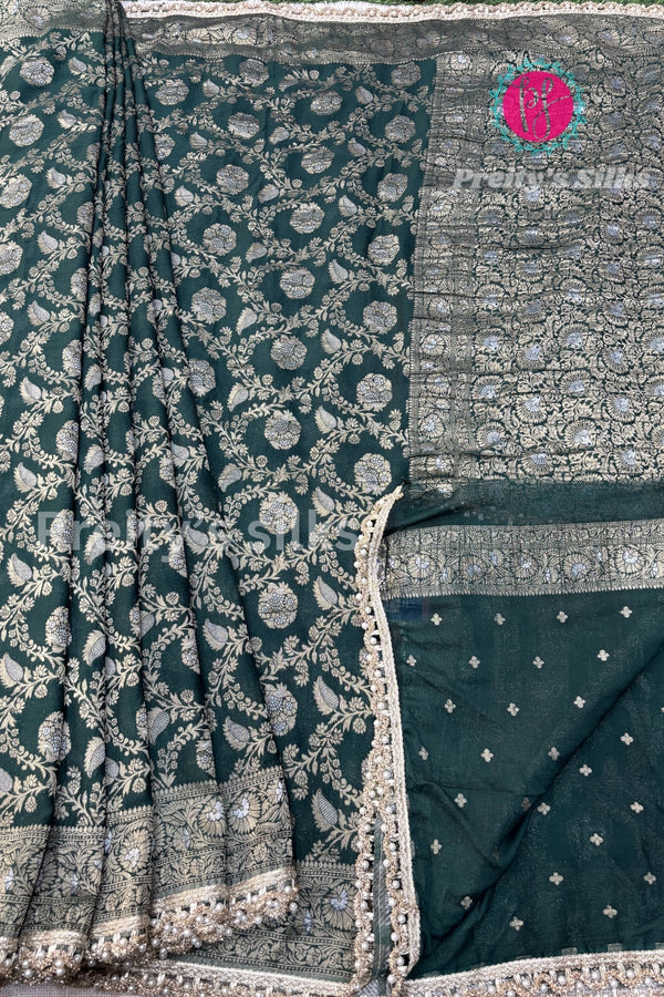 Semi Georgette Silk Saree-PA05573
