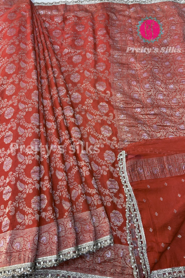 Semi Georgette Silk Saree-PA05573