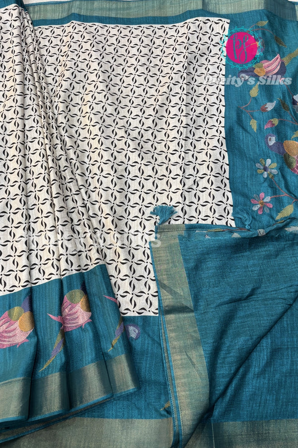 Dola Silk with Tread Embroidery Saree-PA06080