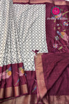 Dola Silk with Tread Embroidery Saree-PA06080