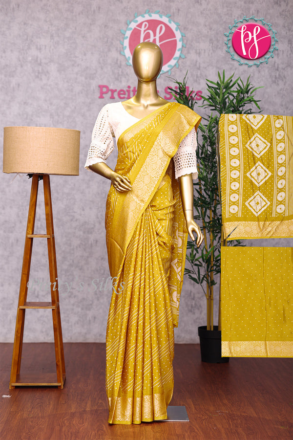 Semi wrinkle Crepe Silk Saree-PA06686