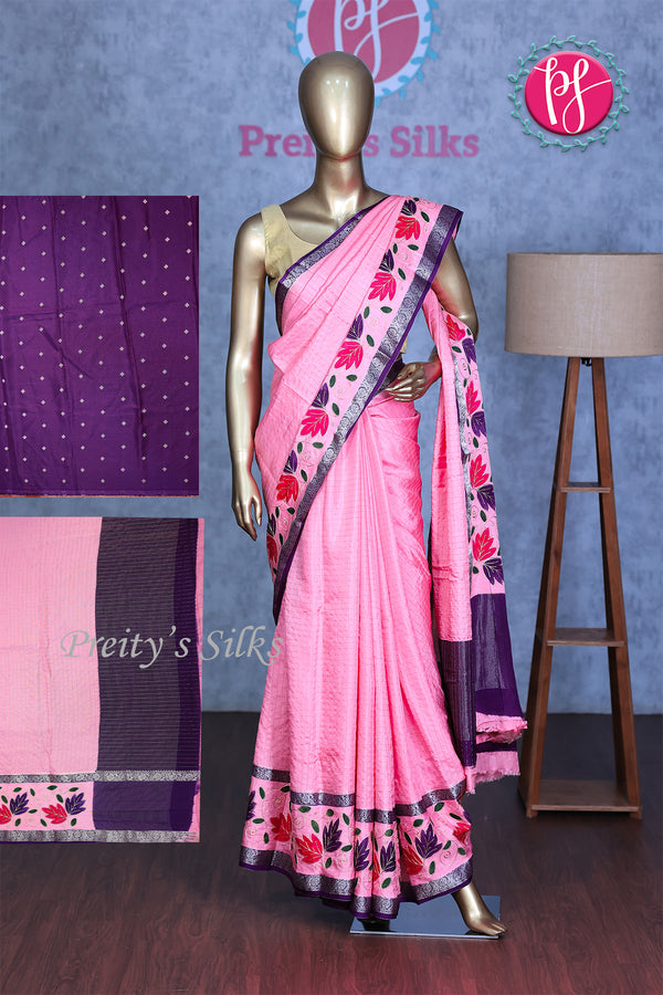 Semi Mysore crepe Silk Saree-PA06780