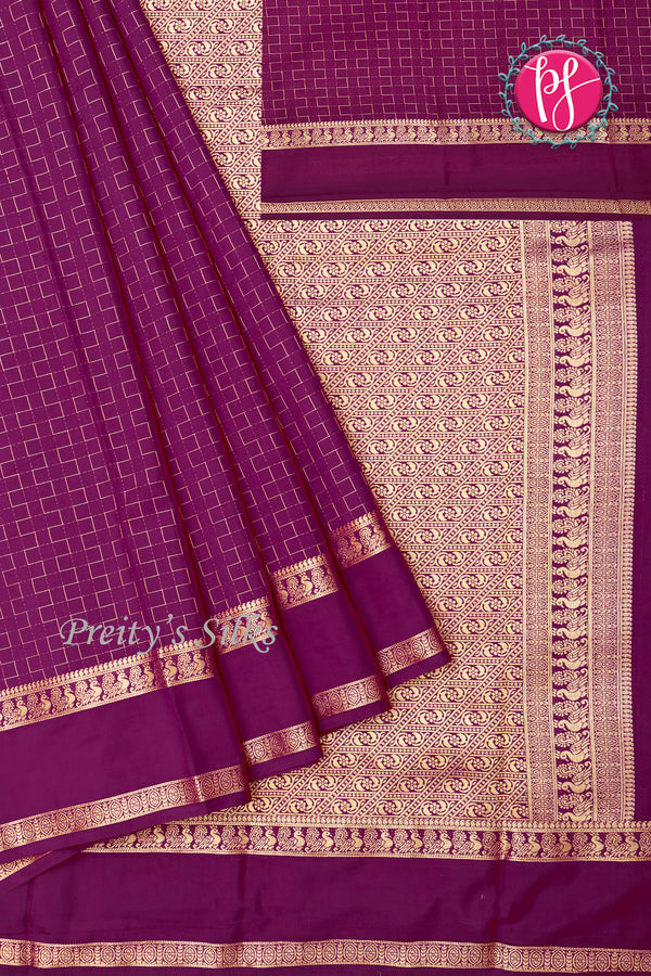 Semi mysore Silk Saree-PA07305