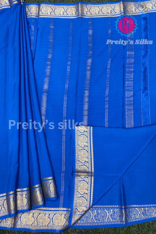 Pure Mysore Crepe Silk Saree -PA11259