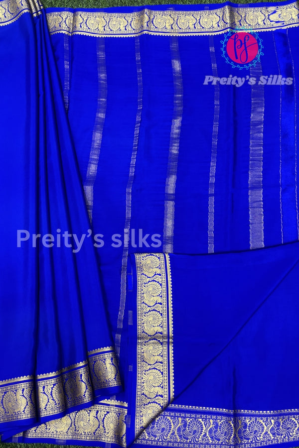 Pure Mysore Crepe Silk Saree -PA11259