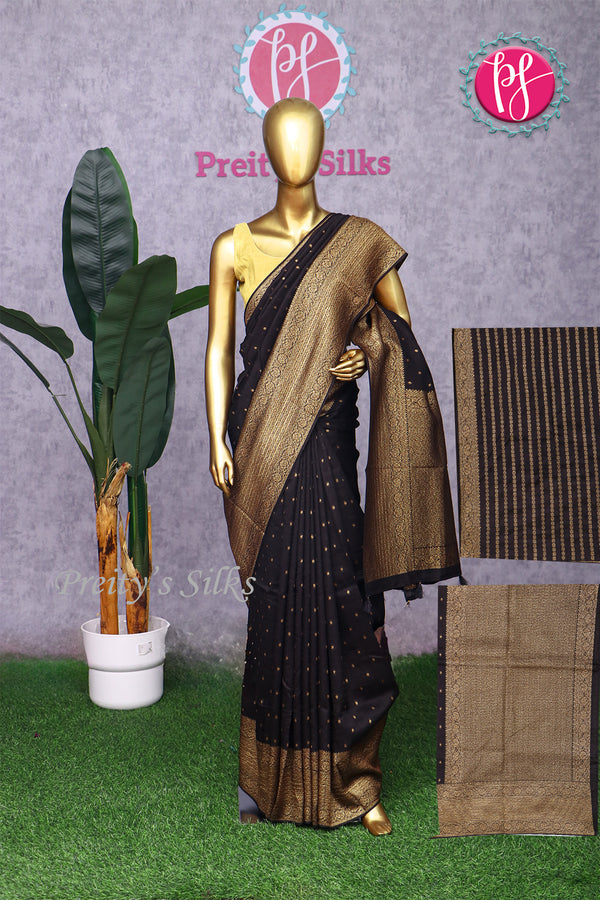 Tussar Dupion With Antique Zari Saree-PA12627