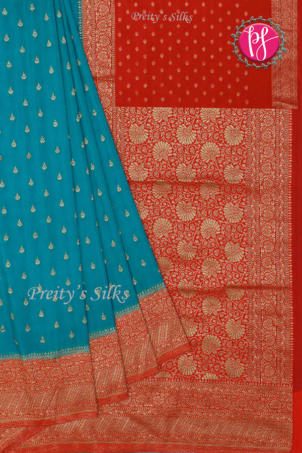 Semi Banarasi Georgette Silk Saree-PA14000