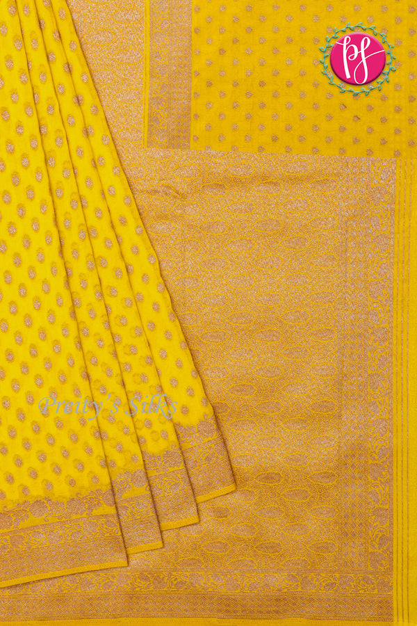 Semi Banarasi Crepe Silk Saree-PA16571