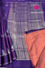 Pure Designer Crepe Silk Saree-PF35684 - Purple with Peach