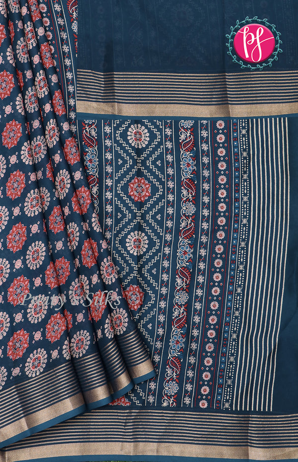 Semi Georgette Silk Saree-PF70854