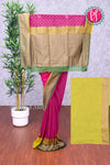 Semi Banarasi 3D pattern Silk Saree-PF76364