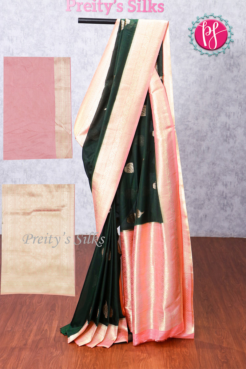 Semi Banarasi Georgette Silk Saree-PF78574