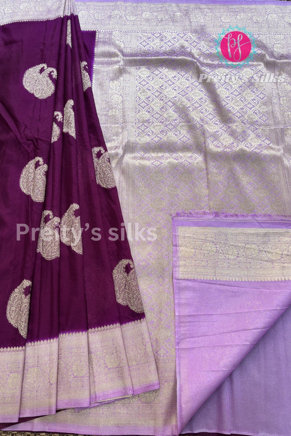 Semi Banarasi Georgette Silk Saree-PF78574(Please check design before ordering)
