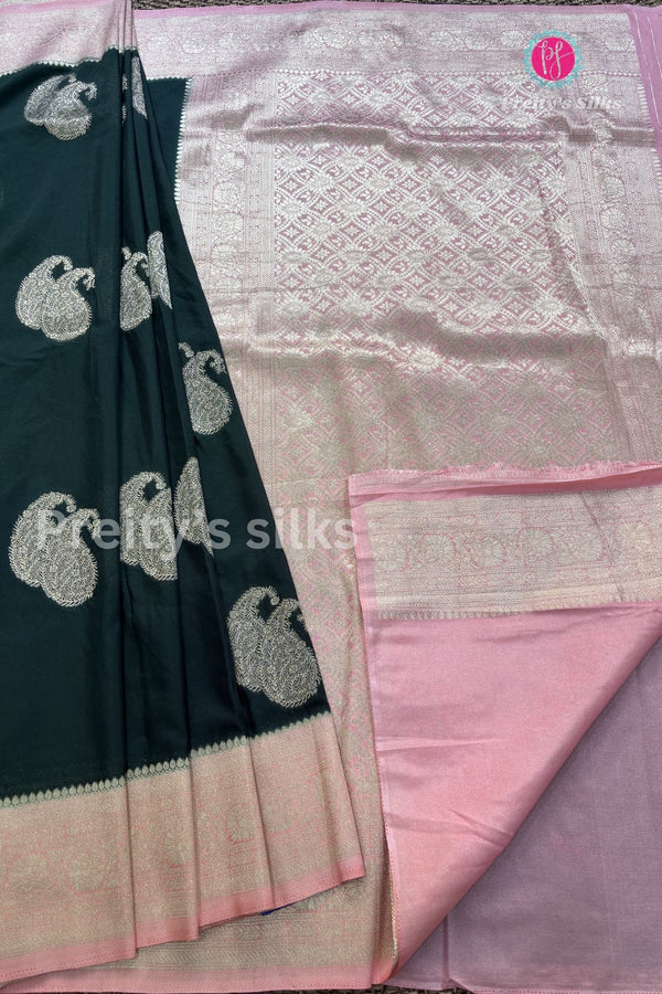Semi Banarasi Georgette Silk Saree-PF78574(Please check design before ordering)