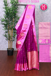 Semi Crepe silk with Satin Border-PF83616