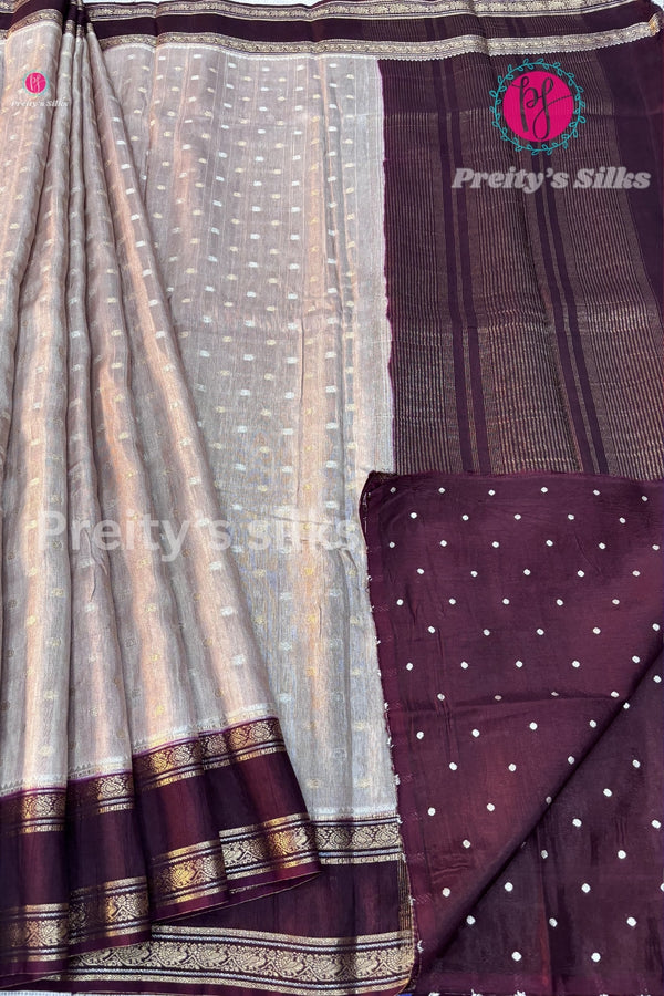 Tussar Dhupion Silk Saree-PF85264